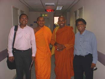 at the hospital after visiting nayaka thero june 2006.jpg